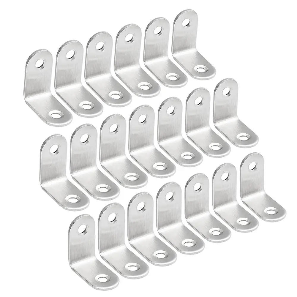 

Uxcell 15pcs/20pcs Stainless Steel Repair Plates 30mmx30mmx16mm Corner Brace Joint L Shape Right Angle Bracket Fastener New