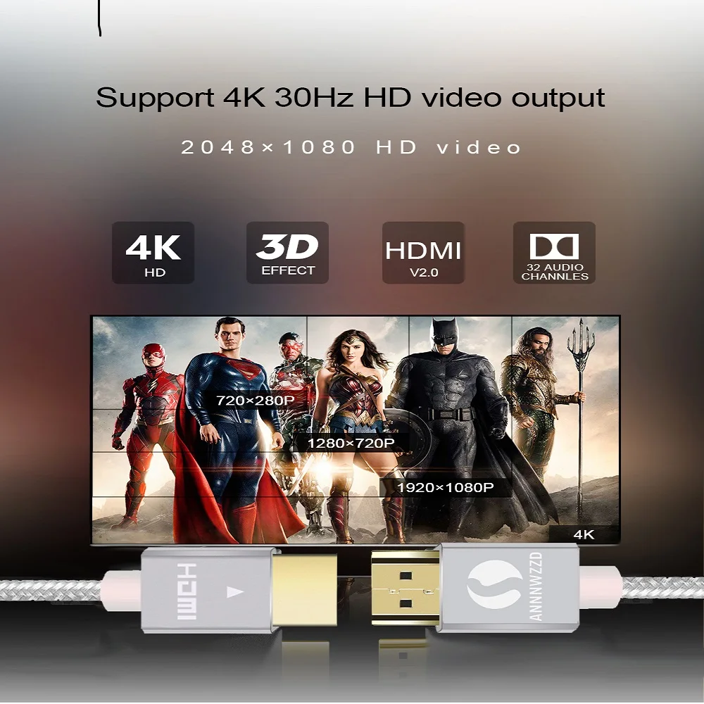 Кабель HDMI 4k HDMI к HDMI 2,0 кабель шнур 1 м 2 м 3 м для проектора Xiaomi rend переключатель PS4 tv Box xbox 360 кабель HDMI