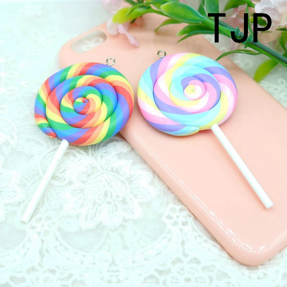 Каваи большой леденец Подвески для DIY украшения Браслеты ожерелье серьги брелок
