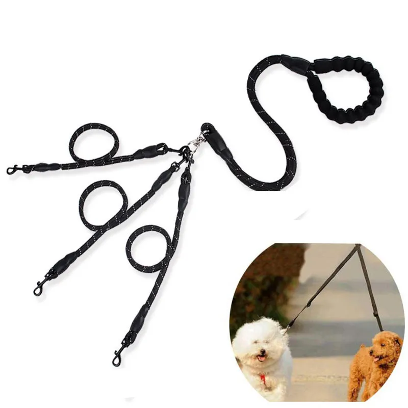 

Dog Leash Unique Multi-in-1 Design for Pet Shop Dog Trainer Tangle Free Swivel and Comfortable Foam Handle for Walking 1to6 Dogs