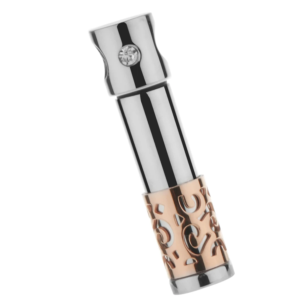 MagiDeal Cylinder Tube Urn Ashes Holder Keepsake Cremation Memorial Pendant Men Women