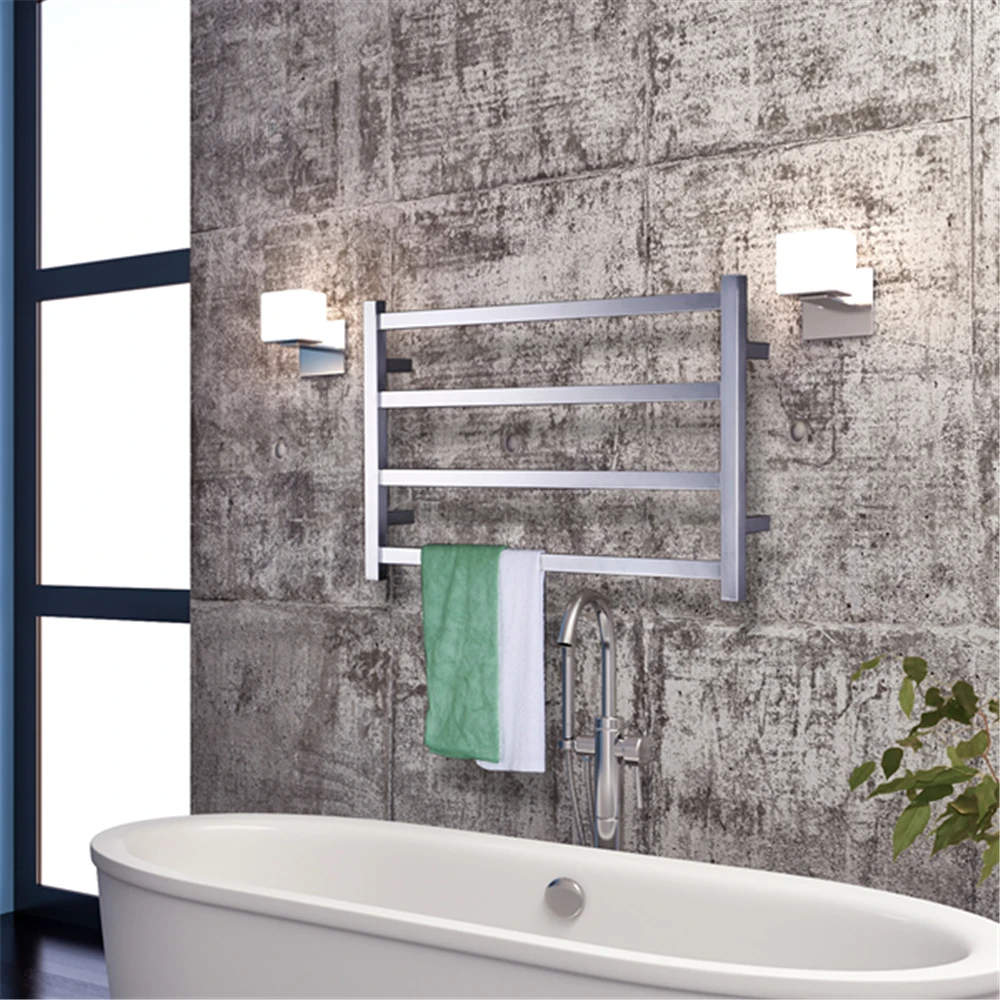 

Free Shipping Stainless Steel 304 Electric Wall Mounted Towel Warmer ,Bathroom Accessories Racks,Heated Towel Rail TW-RT3