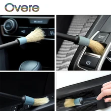 Overe 1 компл. детализация автомобилей кисти натуральных волос кабана кисти чистящие средства для Renault Megane 3 тряпкой Captur Chevrolet Cruze aveo