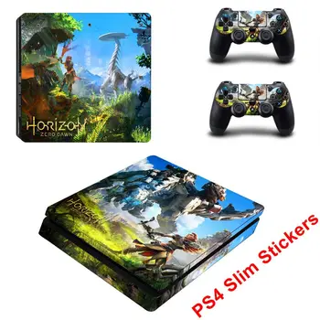 

Horizon - Zero Dawn For PS4 Slim Sticker For Sony Playstation 4 Slim Console + 2 controller Skin Sticker For PS4 S Accessories
