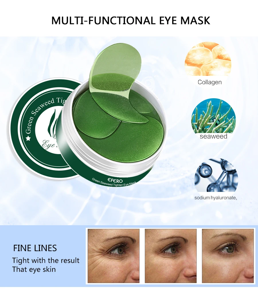 120pcs/2box Collagen Eye Mask Anti Aging Fine Lines Dark Circles Removal Gel Eye Patch Moisturizer Eye Gel Mask for Face Care