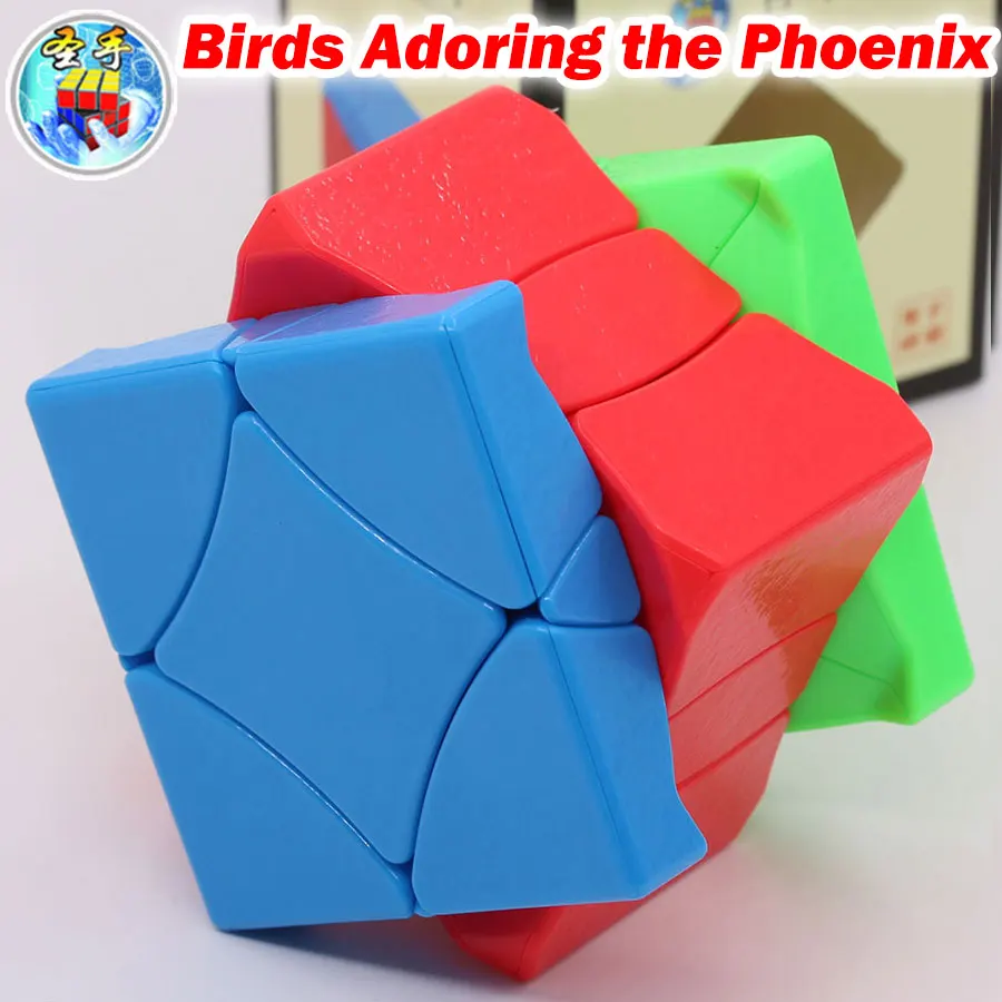 

Puzzle Magic Cube ShengShou BaiNiaoChaoFeng 3x3x3strange shape Birds Adoring the Phoenix professional speed cube Logic game toy