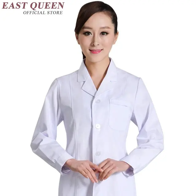 Buy Lab coat white medical clothing unifroms hospital gown doctor nurse