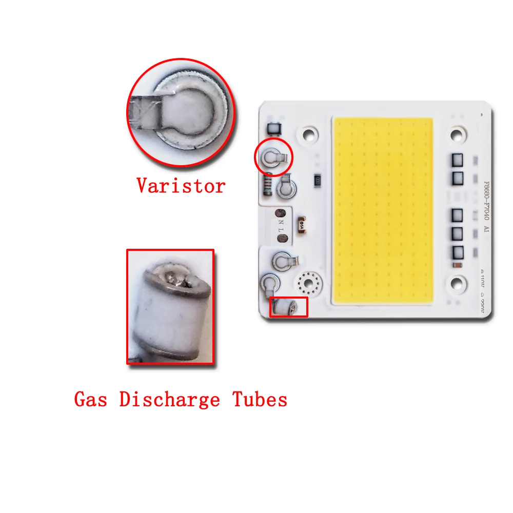 5 шт./лот светодиодный чип COB AC110V/220 В вход с умным IC 50 Вт 100 150 200 подходит для DIY
