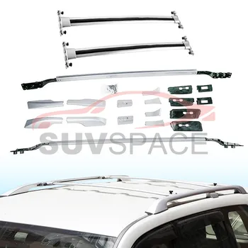 

4PCS New Arrival Black baggage luggage roof rack crossbar Suitable for Toyota Land Cruiser FJ200 LC200 2008-2020