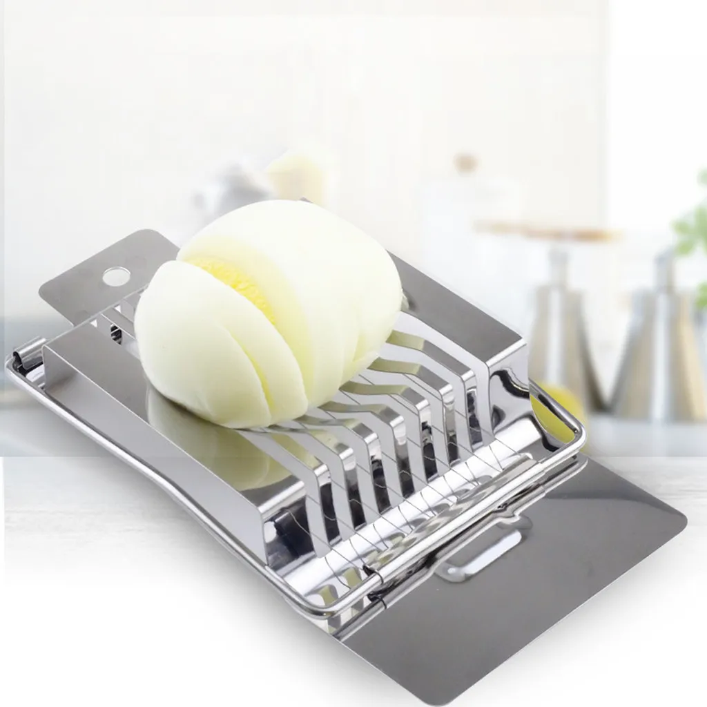 Stainless Steel Tomato Cutter New Mushroom Hot Boiled Tool Novelty Section Kitchen Egg Slicer Pop Accessories | Дом и сад