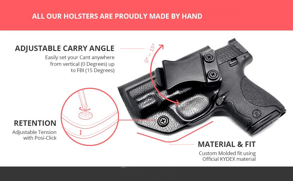 Concealed Carry kydex IWB Holster Taurus Millennium G2 G2C PT140 PT111 PT138 PT132 PT145 PT745 Inside the Waistband Concealment