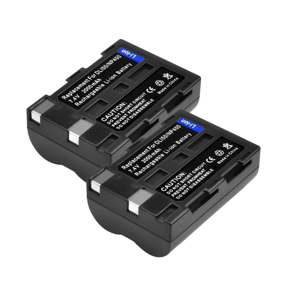 Buy 2Packs 7.4V 2000mAh Battery NP 400 NP 400 NP400