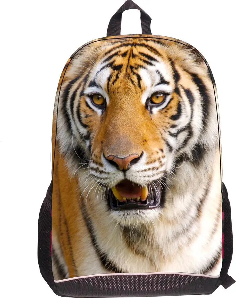 New Design 12 Inch Children Animal Backpack,3D leopard Print Zoo School