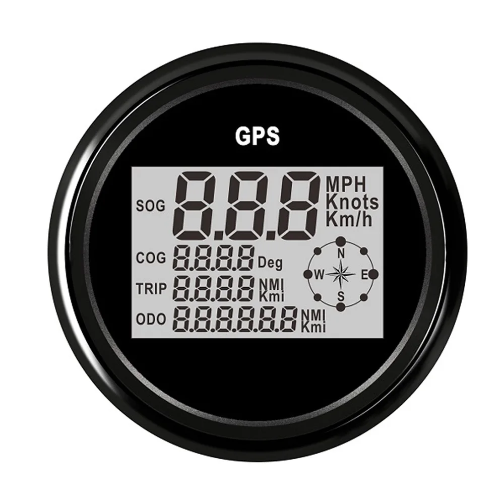 85 мм Автомобильный лодочный GPS Спидометр Водонепроницаемый цифровой спидометр