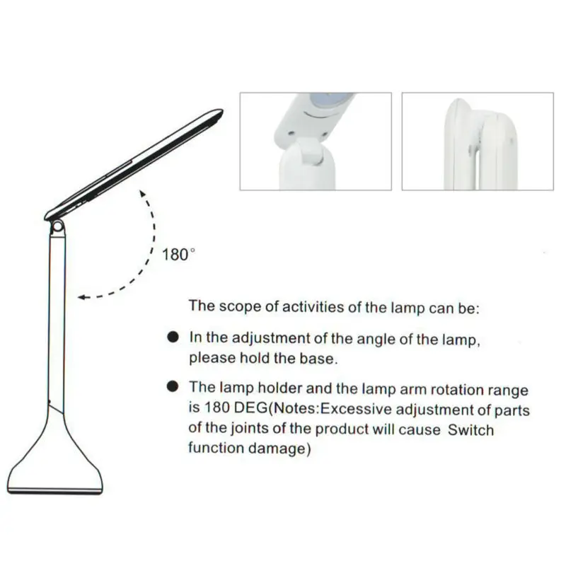 Светодиодная настольная лампа, Настольный светильник, складной, с регулируемой яркостью, с календарем, температурный Будильник, атмосферный, меняющий цвета, книжный светильник