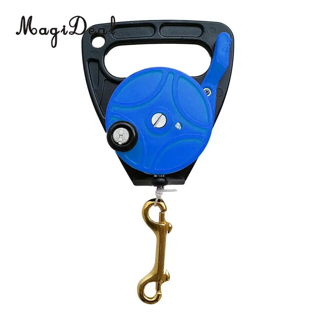 Heavy Duty Scuba Dive Reel - Underwater Diving Tech Spool Kayak Anchor & Thumb Stopper, 83m Line, Bolt Snap - Choice of Color