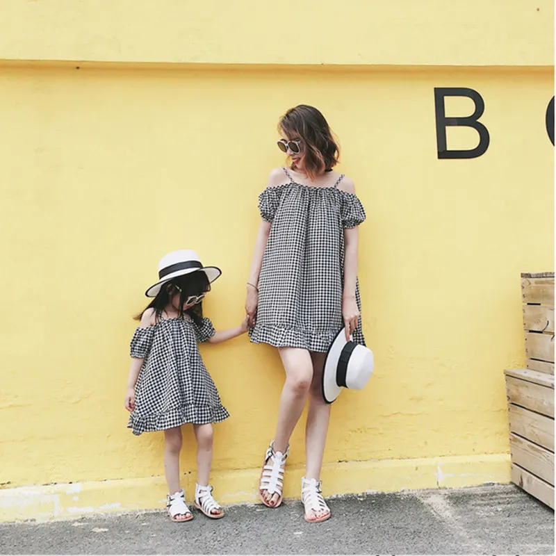 

Family Matching Clothes Mom and Daughter Dress Mother Daughter Dresses Family Look Mommy and Me Dress Big Sister Little Sister
