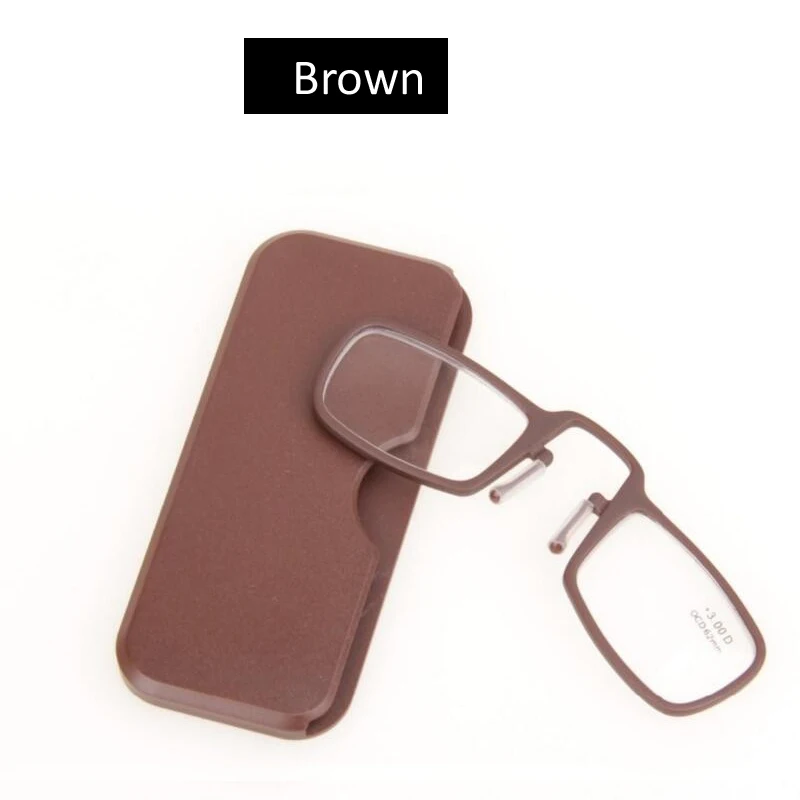 ISENGHUO сверхлегкие очки для чтения с запатентованными носочками легко носить с собой прозрачные мини портативные очки с диоптриями 1,0-3,5