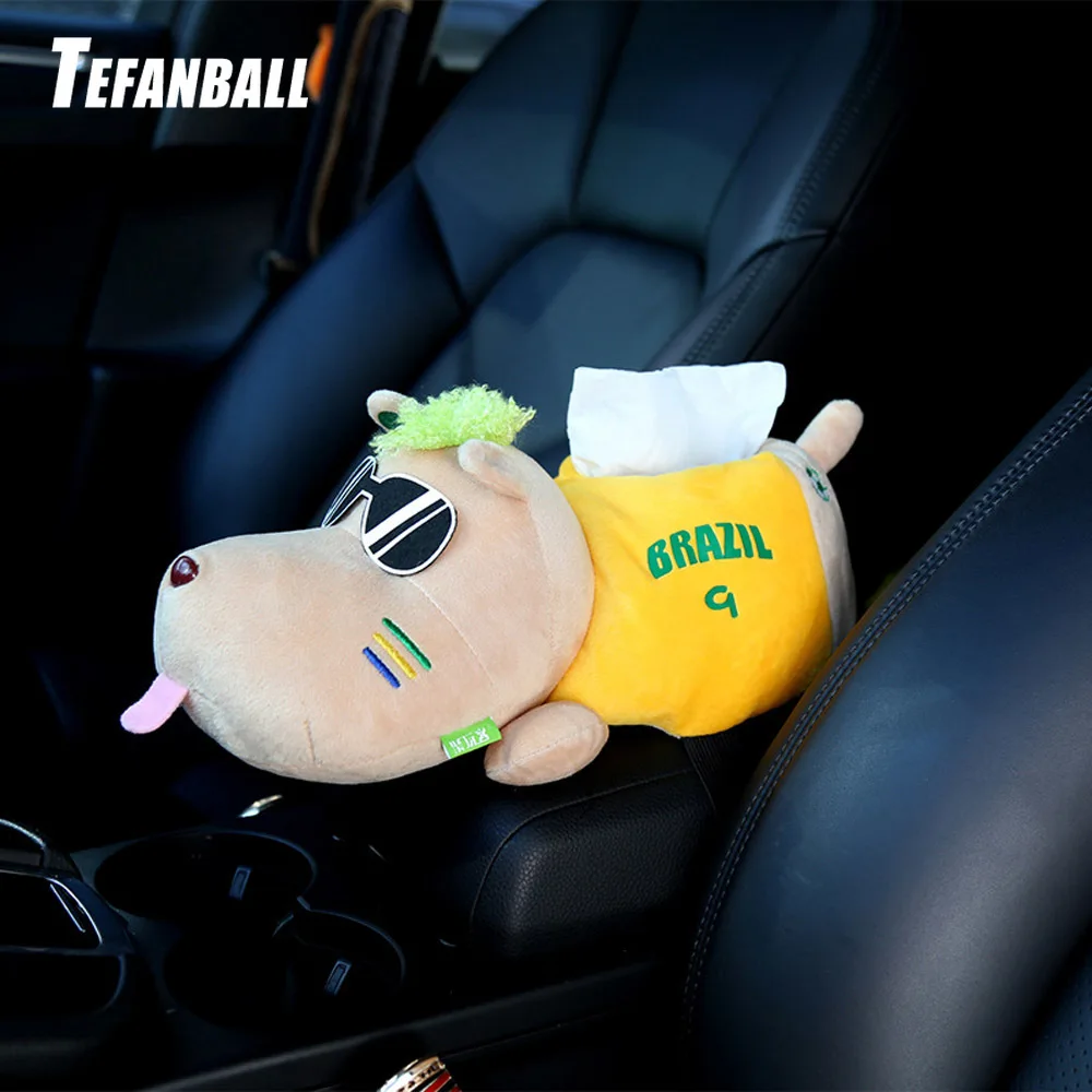 

Auto Accessories Car Armrest Box Tissue Box Cartoon Cute Tissue Box Car Interior Products Car Accessories Plush toy tissue box