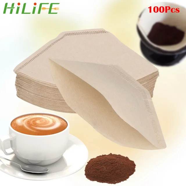 Cheap HILIFE 100Pcs/Bag Espresso Coffee Filter Packs Tea Bag Strainer Green Tea Infuser Wooden Original Hand Drip Paper Coffee Filter Cheap HILIFE 100Pcs/Bag Espresso Coffee Filter Packs Tea Bag Strainer Green Tea Infuser Wooden Original Hand Drip Paper Coffee Filter