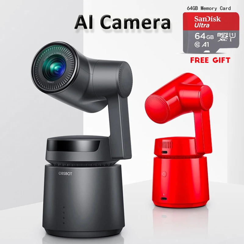 OBSBOT Tail Auto Director AI Camera 3 Axis Gimbal 4k 60fps zoom Tracking Shoot Video для Vlog YouTube Live video|Аксессуары