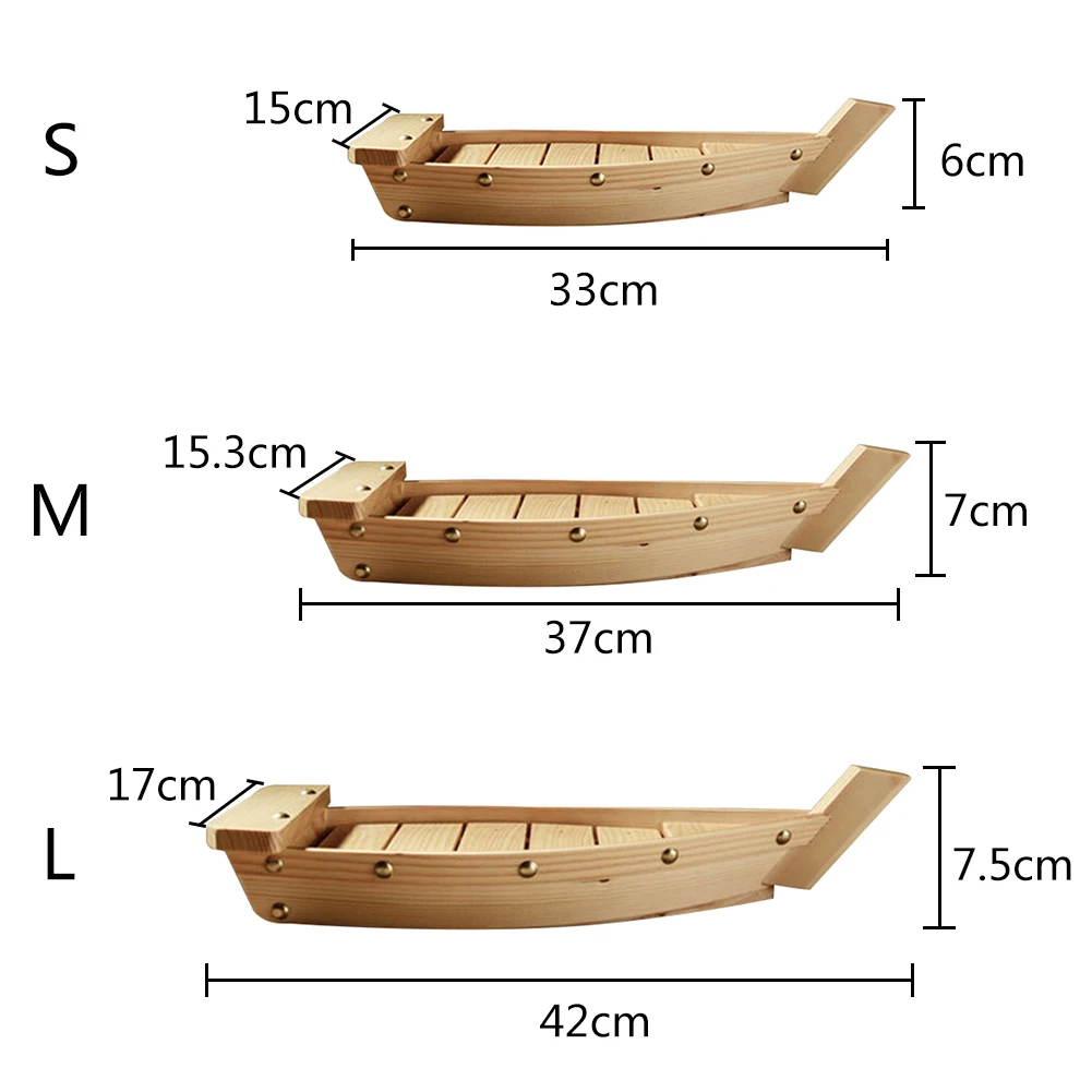 Деревянная японская кухня лодки для суши сосна Творческий суши сашими тарелка суши инструменты Кухня Посуда украшение орнамент