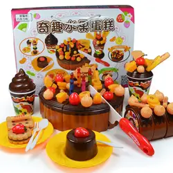 Ролевые кухонные игрушки День рождения шоколад клубника для тортов резка Набор Дети Кухня Еда DIY Дети Развивающие игрушки подарки