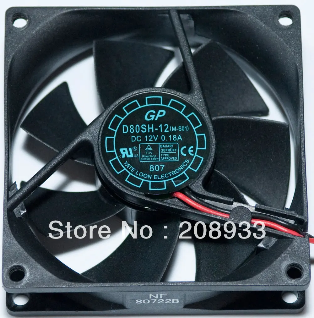 

For d80sh-12 YATE LOON Yuet Lun 8025 8cm UPS uninterruptible power supply fan a+cooling fan