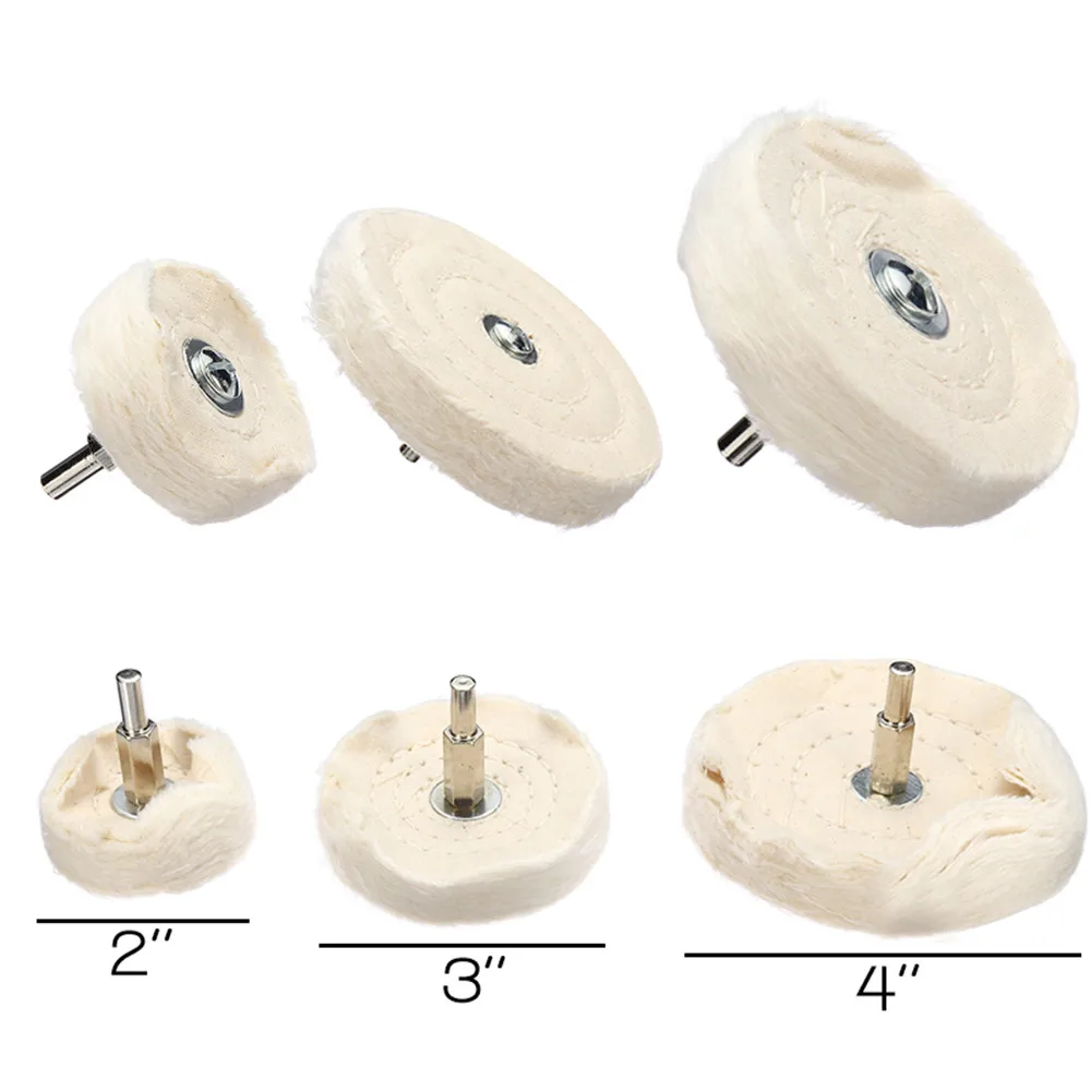 6 шт. полировальная Подушка Швабра колесная дрель комплект полировочное колесо ткань хлопок полировка швабры для Dremel ротационный Полирующий инструмент