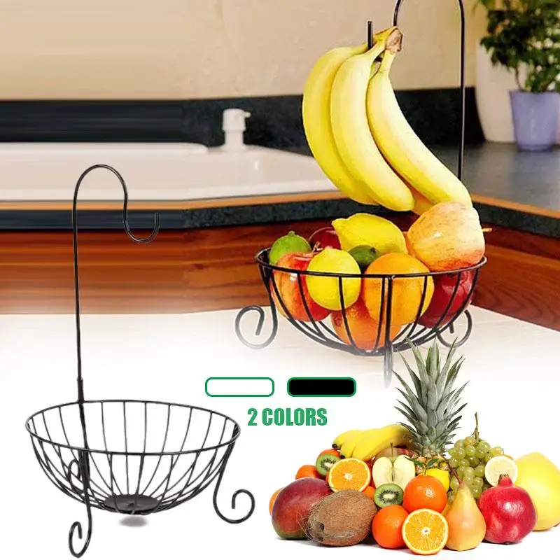 Novelty Fruit Storage Basket Kitchen Hanger Hook Fruit Shelf Baskets