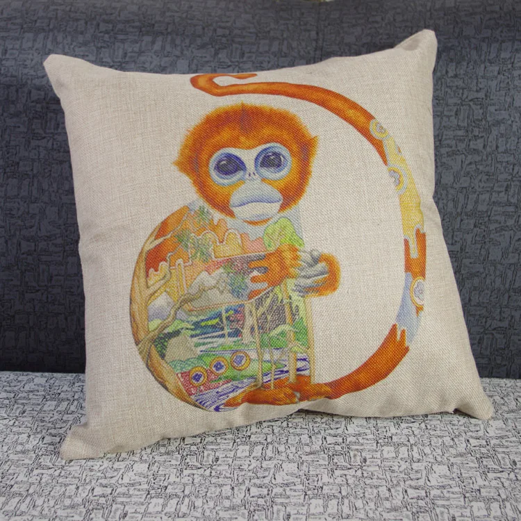 Animal Seat Cushion Without Core  Decorative Home Decor Sofa Chair Throw Pillows Decorate Lion/Chicken Pillow Cushions 45*45cm