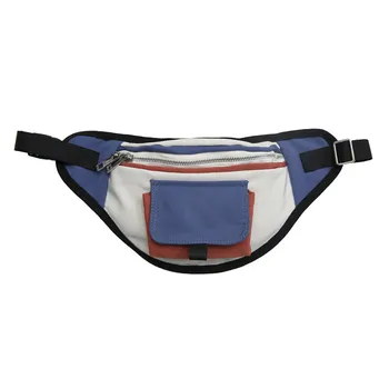 

Fashion Fanny Packs Unisex Outdoor Students Sport Waist Bags Casual Men Women Canvas Crossbody Chest Phone Bag Sac
