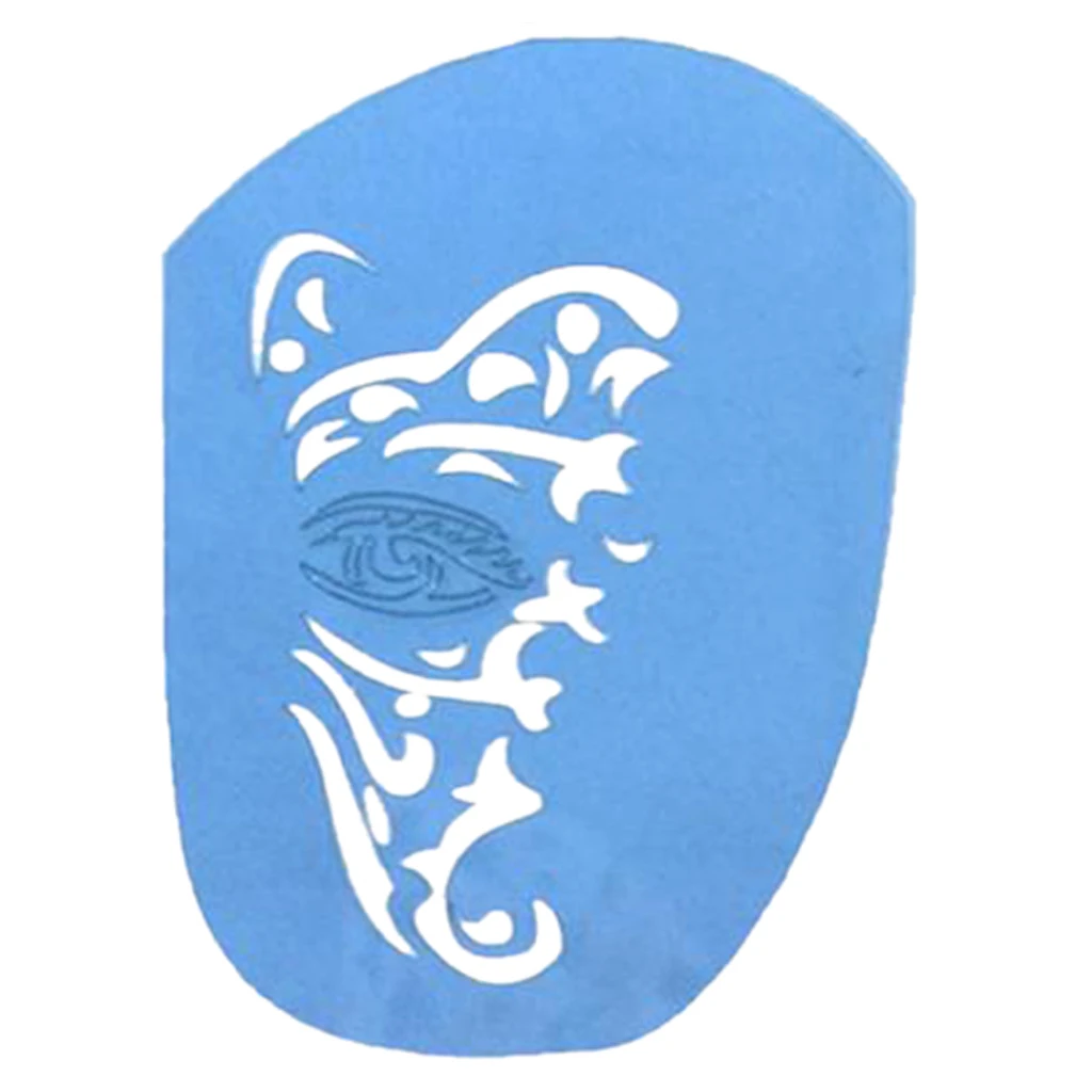 MagiDeal Reusable Plastic Face Body Art Painting Stencils Tattoo Template Accessories for Men Women Party Makeup