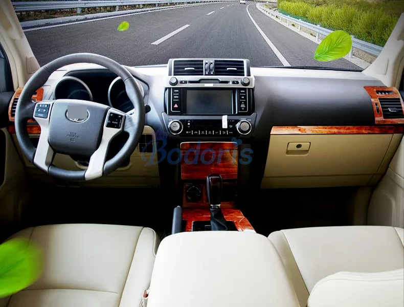 Аксессуары для Toyota Land Cruiser 150 Prado LC150 FJ150 2010 2017 Стайлинг автомобиля деревянная