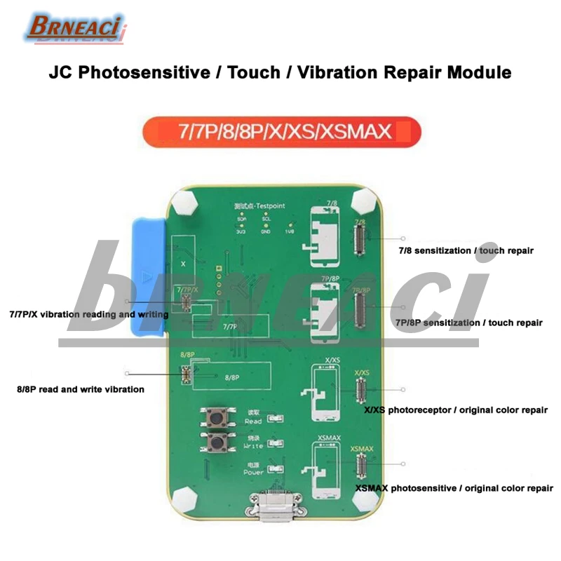 

JC Phone LCD Photoreceptor Repair Read Rewrite for iPhone7-XS MAX Backup Data Module JC Pro1000s NAND Programmer Sensitive Data