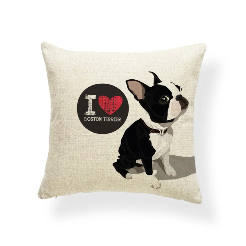 Подушки Beagle Boston Terrier наволочки для чихуахуа добермана улучшение домашнего декора