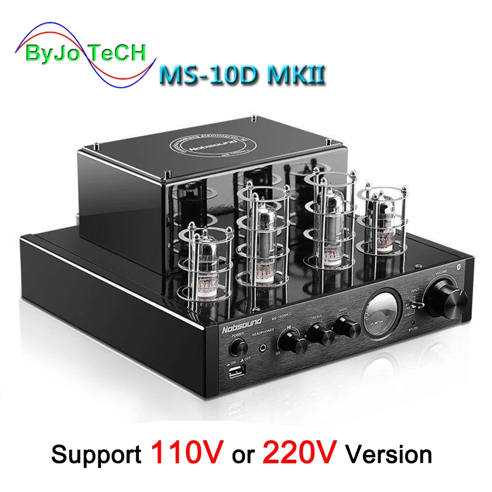 Nobsound MS-10D MKII MS-10D MKIII amplificador de tubo de vacío de amplificador Bluetooth amplificador USB 110 V o 220 V MS 10D amplificador