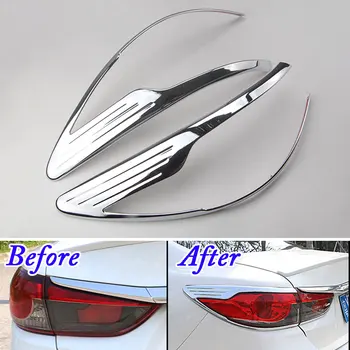

4Pcs/set Car ABS Rear Tail Light Lamp Cover Trim Sticker Decal Fit For Mazda 6 Atenza 2014 2015 Car Styling Accessories Decorate