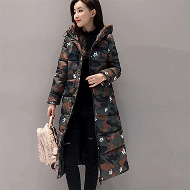 Hxroolrp Black Winter Coat Women 2018 Fashion Coat Girl Long Sleeve Hooded Parkas Women Jacket Slim Thick Coat femenino #S14