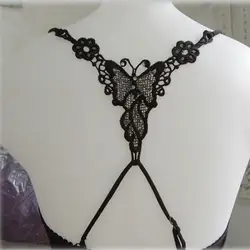 Модное сексуальное женское нижнее белье на бретельках с перекрещивающимися спинками и бабочками, регулируемый бюстгальтер без бретелек