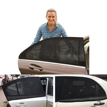 2Pcs Black Car Curtains For Front Side Window Sunshade UV Protection Auto Interior Accessories Multifunction Car Sun Shade