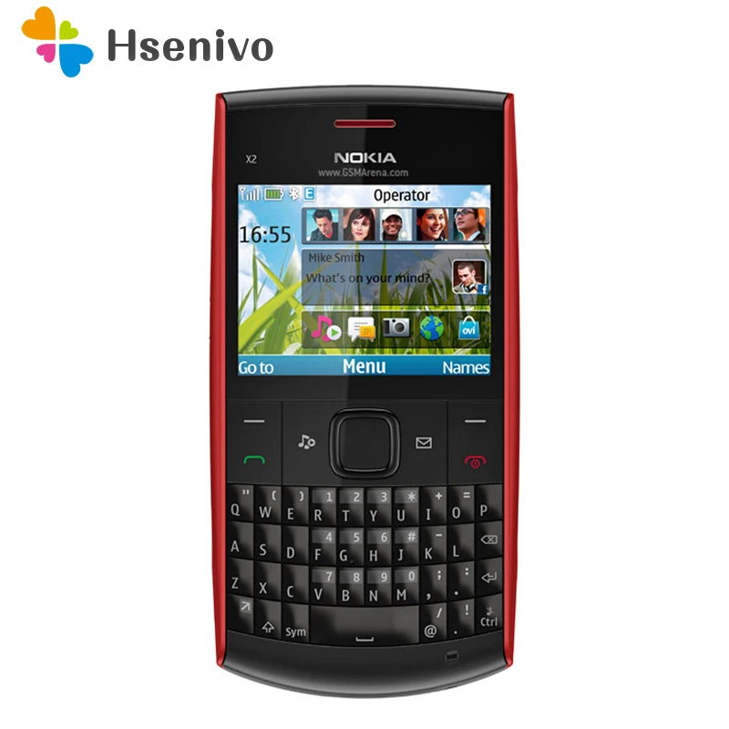  100% Original Phone Nokia X2-01 Symbian OS X2-01 Computer Keyboard Mobile Phone Fashion Cell Phones