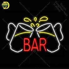 Sinal de néon para a barra copos tubo vidro real celebrar loja display artesanato restaurante luz sinais lâmpadas anuncio luminoso lâmpadas