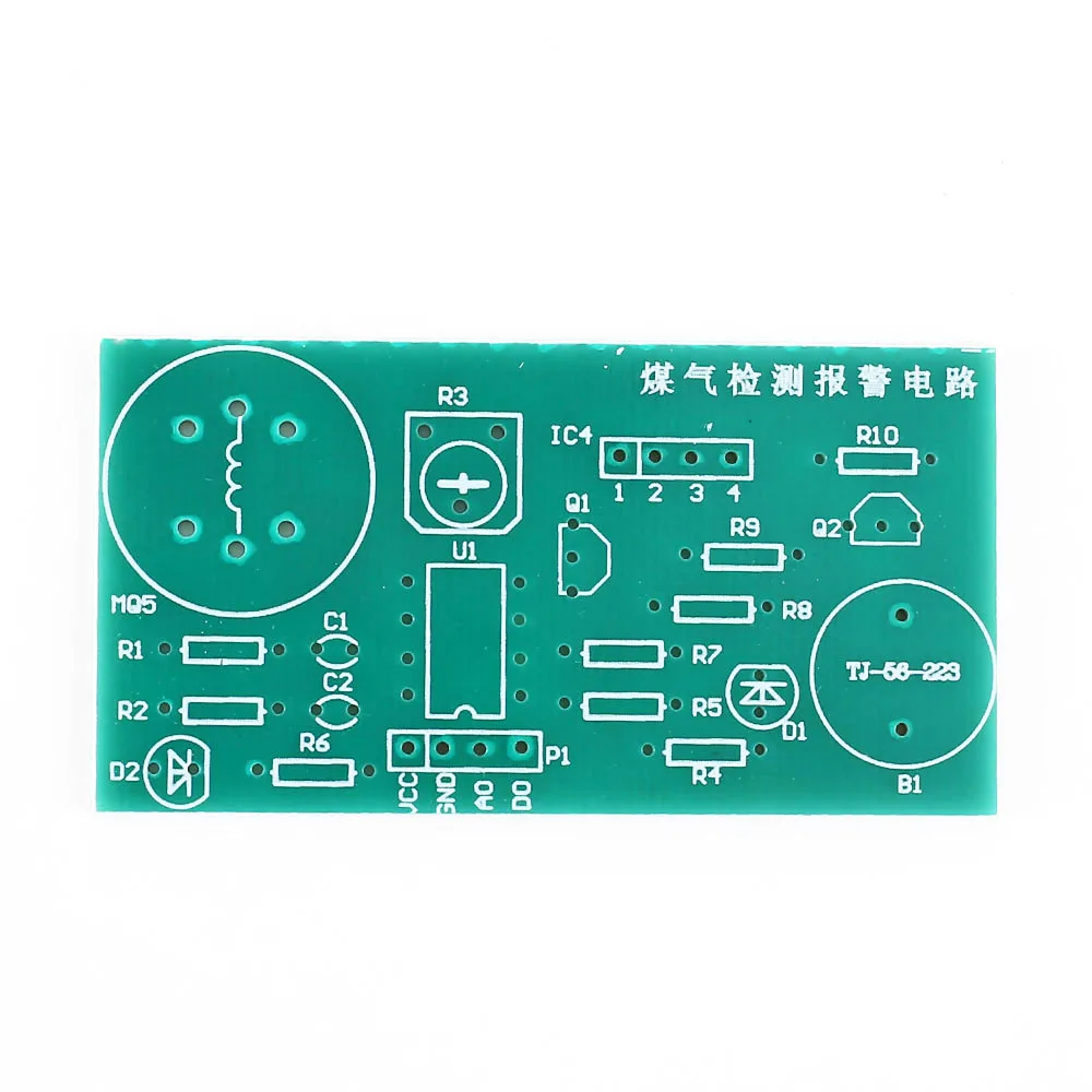 BouBou Kit De Bricolaje Electrónico Mq-2 Detector De Sensor De Humo Kit De Componentes De Alarma De Gas Natural 