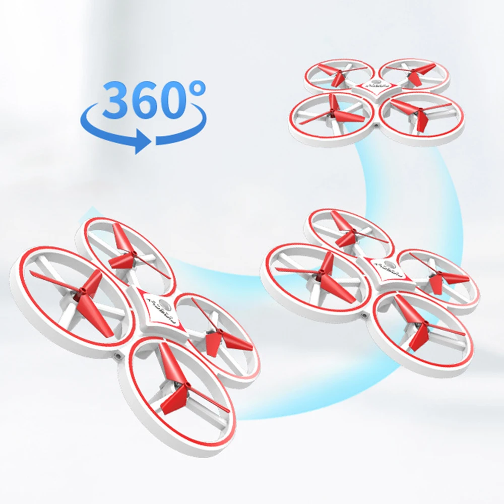 

White Color RC Aircraft Drone Pneumatic Smart Watch Remote Control Toy Operate 2019 Remote Control Gravity Sense Aircraft Toy