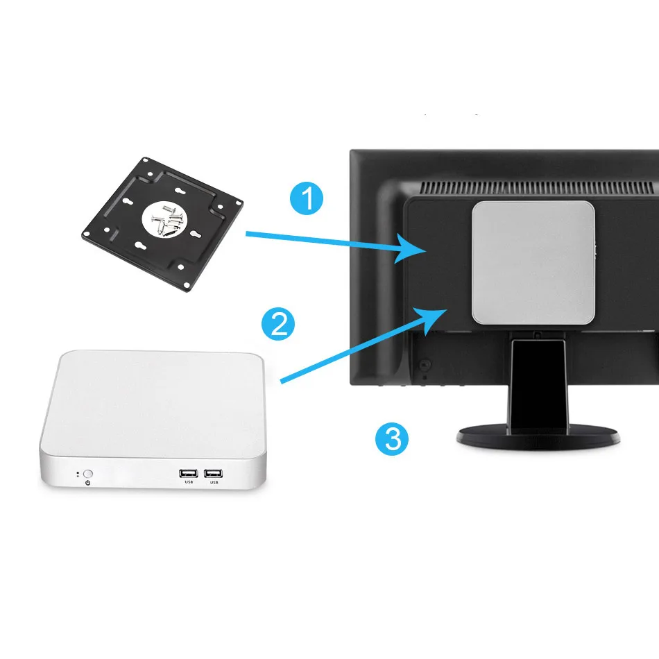  Mini PC Intel Core i3 4010U i5 4200U i7 4500U Dual Cores Windows 10 Mini Desktop Computer Office Ho