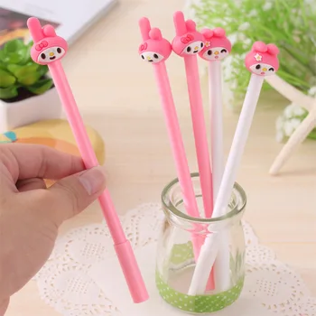 

1 PCS Korea Stationery Creative Cartoon Girl Melody Plastic Gel Pens Student Gift Signature Pen School Office Supplies Papelaria