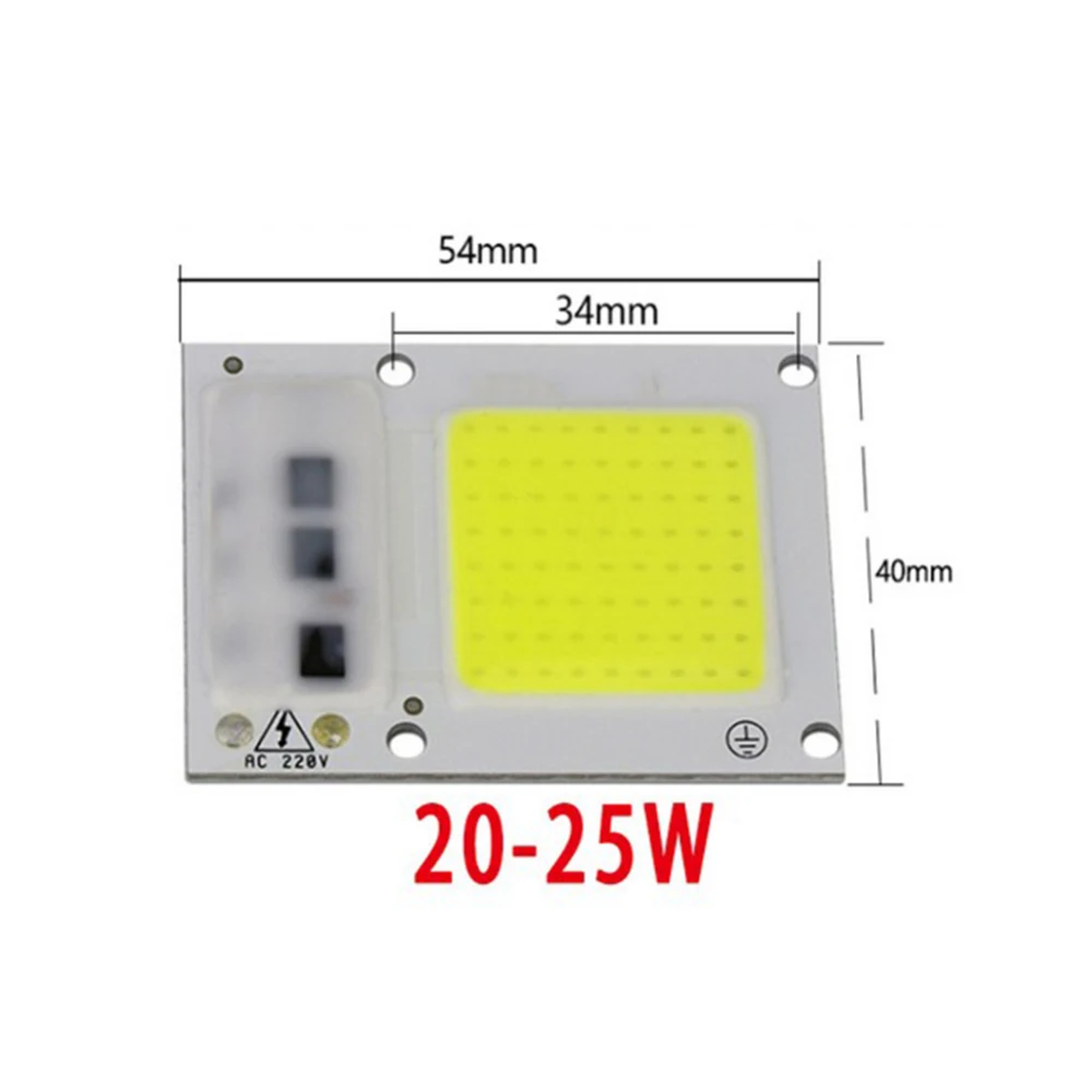 COB LED Chip Lamp 10W 20W 30W 50W Bulb Chips for Spotlight Floodlight Garden Square DC 220V integrated LED Lights - Испускаемый цвет: 20W white