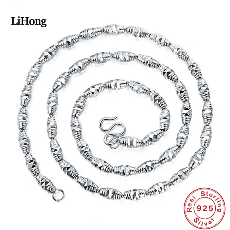 Ожерелье из серебра 100% пробы 50 см|jewelry men necklaces|jewelry silver necklacejewelry necklace |