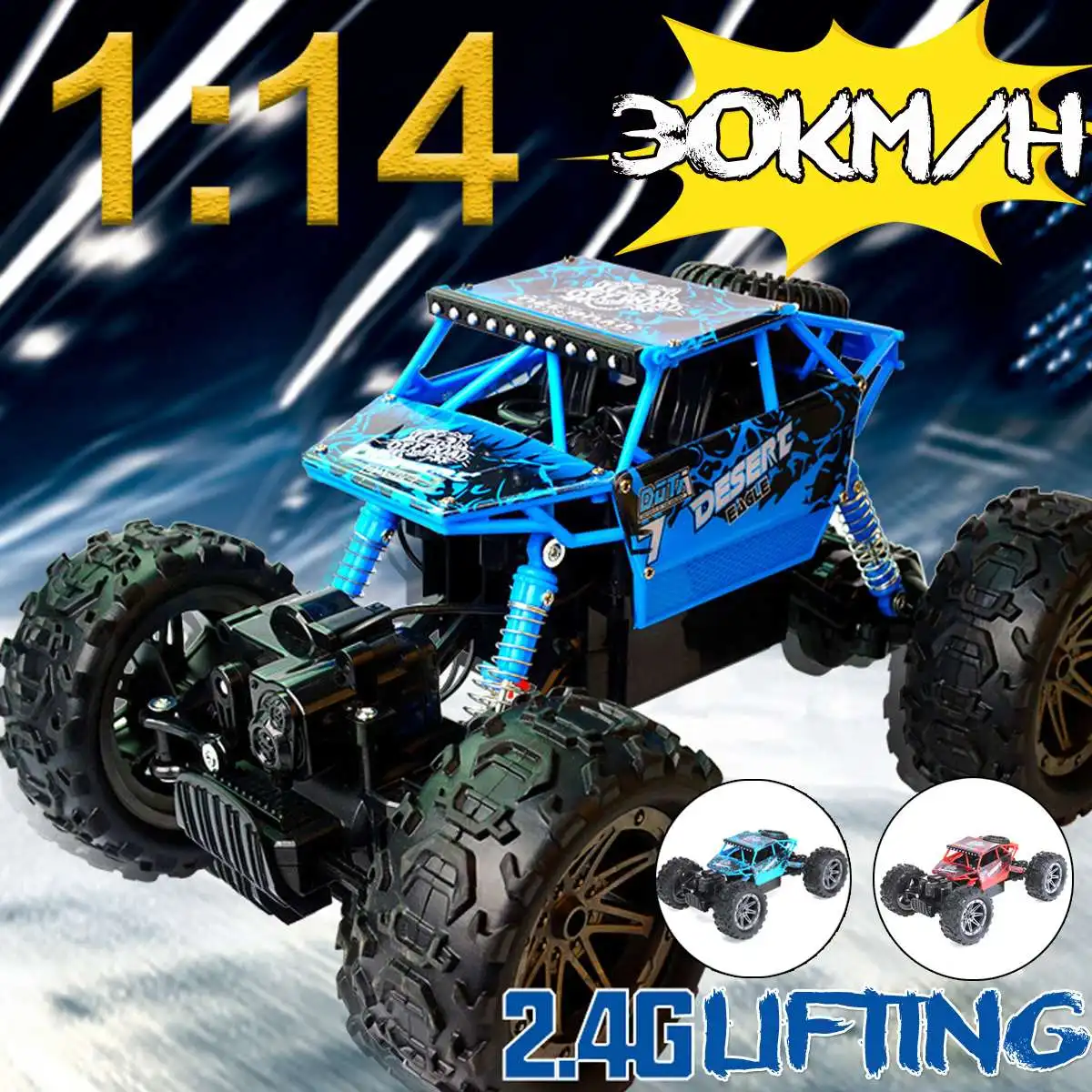 

LBLA 1:14 4WD RC Cars Double Motor Remote Control Car 2.4G Toy Buggy New Style Climbing Car Off-Road Trucks Toys for Children